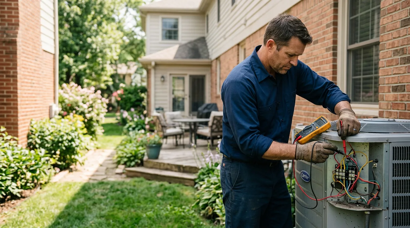 HVAC technician working near Woodmere, NY